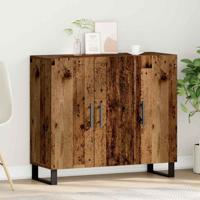 Dressoir Oud hout 90 x 34 x 80 cm Bewerkt hout
