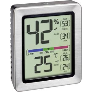 TFA Dostmann EXACTO Thermo- en hygrometer Zilver