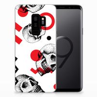 Silicone Back Case Samsung Galaxy S9 Plus Skull Red - thumbnail