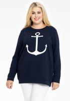 Yoek Sweater anchor | Blauw | Maat 42/44 Yoek Sweater anchor | Blauw | Maat 42/44