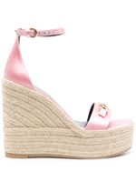 Versace espadrilles Medusa '95 120 mm en satin - Rose