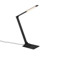 LED Bureaulamp 6.5W - Dimbaar - Aanpasbare Kleur - Mat Zwart Metaal