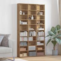 Cd-kast met plank artisanaal eikenkleurig 101 x 23 x 177.5 cm