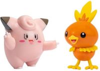 Pokemon Battle Figure Pack - Torchic & Clefairy