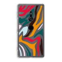 Colored Zebra: Sony Xperia XZ2 Transparant Hoesje