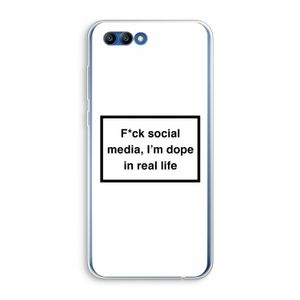 I'm dope: Honor 10 Transparant Hoesje