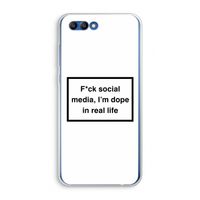 I'm dope: Honor 10 Transparant Hoesje