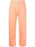 MSGM jean droit à coupe courte - Orange