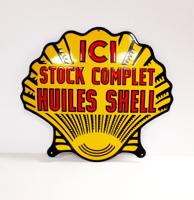 Huiles Shell Emaille Bord - 50 x 45cm