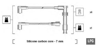 Bougiekabelset MSK681