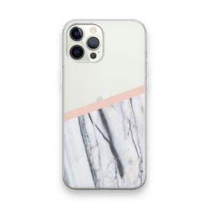 A touch of peach: iPhone 12 Pro Max Transparant Hoesje