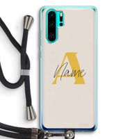 Amber Script: Huawei P30 Pro Transparant Hoesje met koord