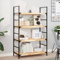 Wandschappen 2 st zwevend 100x40x4 cm onbehandeld acaciahout