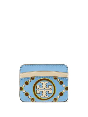 Tory Burch porte-cartes à logo embossé - Bleu