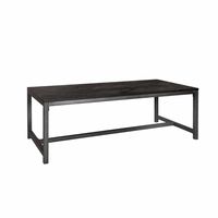 Tower Living Eettafel 'Ziano' Visgraat, 220 x 100cm, kleur zwart