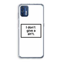 Don't give a shit: Motorola Moto G9 Plus Transparant Hoesje