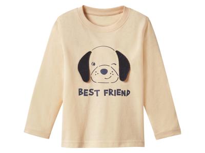 lupilu Kinder shirt met lange mouwen (Beige, 110/116)