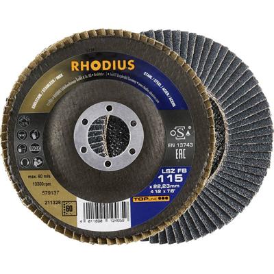 Rhodius 211328 Lamellenschijf Diameter 115 mm Boordiameter 22.23 mm RVS, Staal 1 stuk(s)