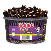 Haribo drop konfekt-staven (150 stuks)