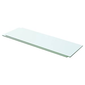 vidaXL Schappen 2 st 60x15 cm glas transparant