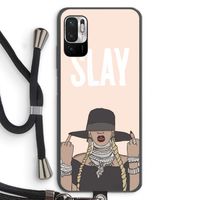 Slay All Day: Xiaomi Redmi Note 10 5G Transparant Hoesje met koord