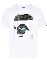 A BATHING APE® t-shirt en coton à logo imprimé - Blanc - thumbnail