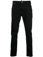 DSQUARED2 jean slim à patch logo - Noir - thumbnail