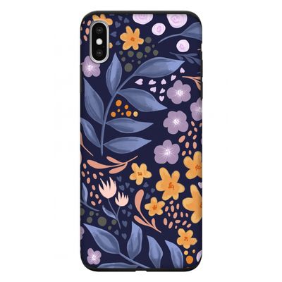 Flowers with blue leaves: iPhone XS Max Tough Case