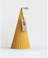 Bijenwaskaars in de vorm van een kegel - 1 kaars