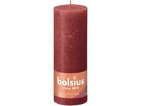 Bolsius stompkaars rustiek rood 190x68 mm | 4 stuks