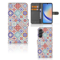 Samsung Galaxy A24 4G Bookcase Tiles Color - thumbnail