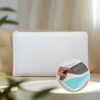 Hoofdkussen - 3-laags Memory Foam - Voor Rug- & Zijslapers - Memory Foam - Aanpasbaar En Drukpunt Verminderend - Dekbed-Discounter.nl