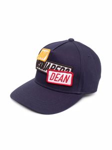 DSQUARED2 KIDS casquette à patch logo - Bleu