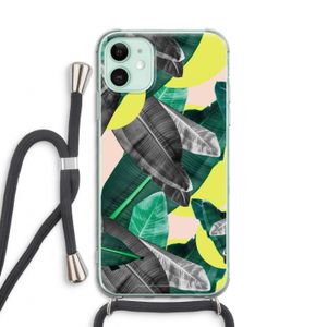 Fantasie jungle: iPhone 11 Transparant Hoesje met koord
