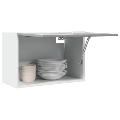 Hangkast Lyon 60x31x40 cm bewerkt hout betongrijs