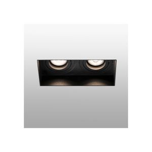 Led inbouwpot zwart trimless verstelbaar dubbel lengte 164x82x55mm HYDE Faro