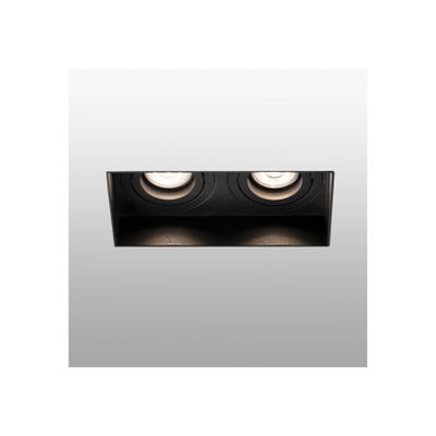 Led inbouwpot zwart trimless verstelbaar dubbel lengte 164x82x55mm HYDE Faro