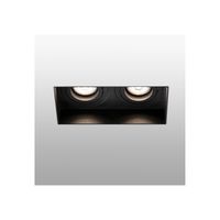 Led inbouwpot zwart trimless verstelbaar dubbel lengte 164x82x55mm HYDE Faro