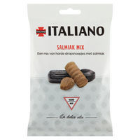 Italiano Salmiak Mix 170g Aanbieding bij Jumbo |  2 zakken a 100200 gram of pak met 3 rollen a 99 gram