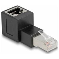 Delock Netwerk Adapter CAT 6A [1x RJ45-stekker - 1x RJ45-bus] Zwart