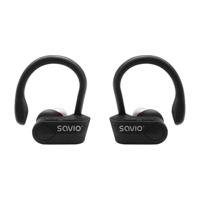 Draadloze Bluetooth-hoofdtelefoon TWS-03, Zwart