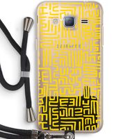 Majorelle Blue Print: Samsung Galaxy J3 (2016) Transparant Hoesje met koord