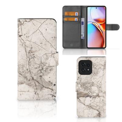 Motorola Edge 40 Pro | Bookcase | Marmer Beige