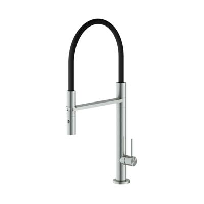 Keukenmengkraan Hotbath Fellow 52.5 cm Flexibele Uitloop RVS Geborsteld