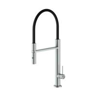 Keukenmengkraan Hotbath Fellow 52.5 cm Flexibele Uitloop RVS Geborsteld