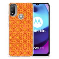 Motorola Moto E20 | E40 | TPU bumper | Batik Oranje