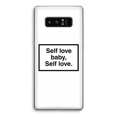 Self love: Samsung Galaxy Note 8 Transparant Hoesje