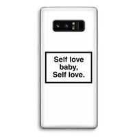 Self love: Samsung Galaxy Note 8 Transparant Hoesje