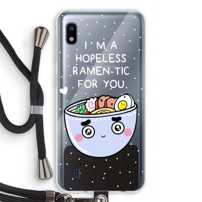 I'm A Hopeless Ramen-Tic For You: Samsung Galaxy A10 Transparant Hoesje met koord