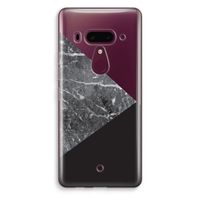 Combinatie marmer: HTC U12+ Transparant Hoesje